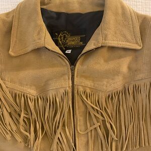 Tan Suede Fringe Jacket
